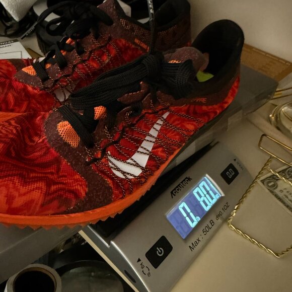 Nike Flywire Mens Track & Field Shoes Orange and Black Size 7 - Picture 9 of 9